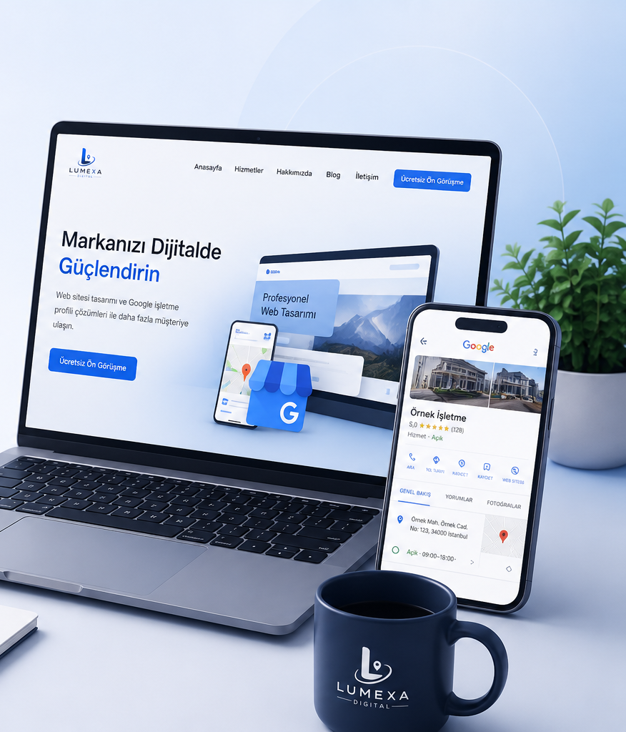 Lumexa web sitesi ve Google İşletme Profili çözümleri